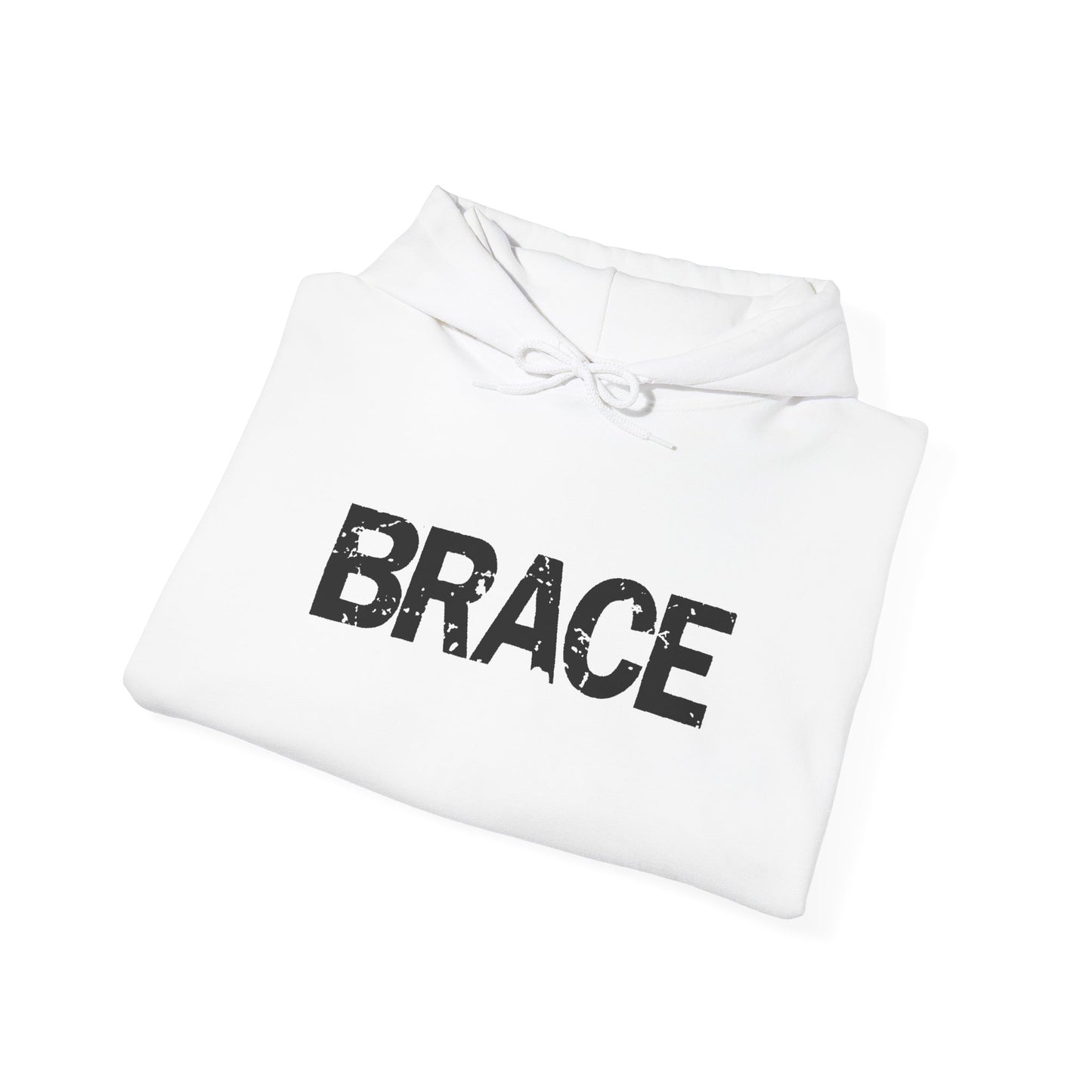 BRACE 'Classic' Hoodie, front & back print.