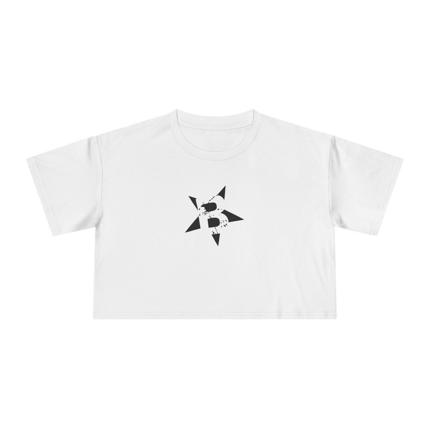 BRACE 'Classic' Ladies Crop Top, front star print