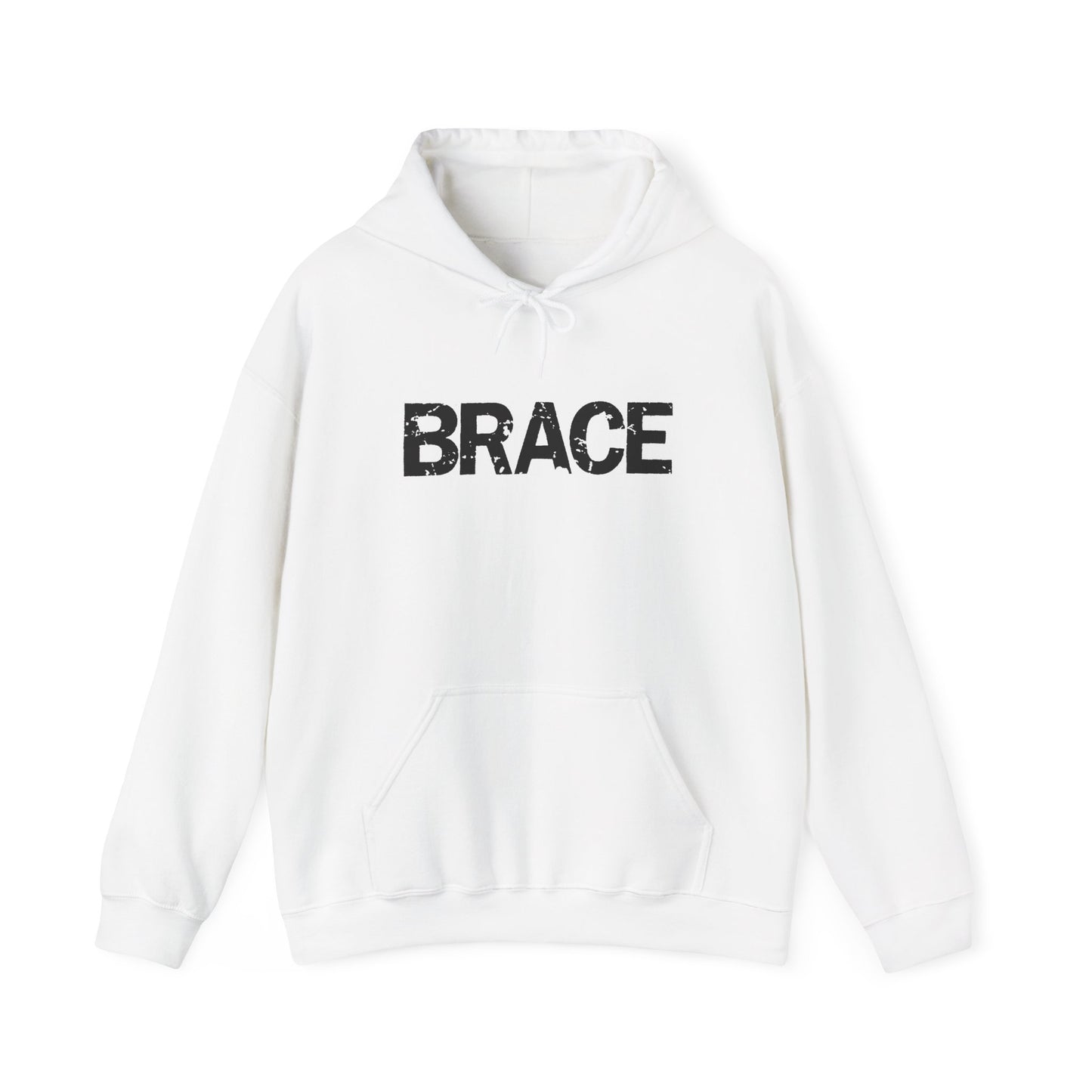 BRACE 'Classic' Hoodie, front & back print.