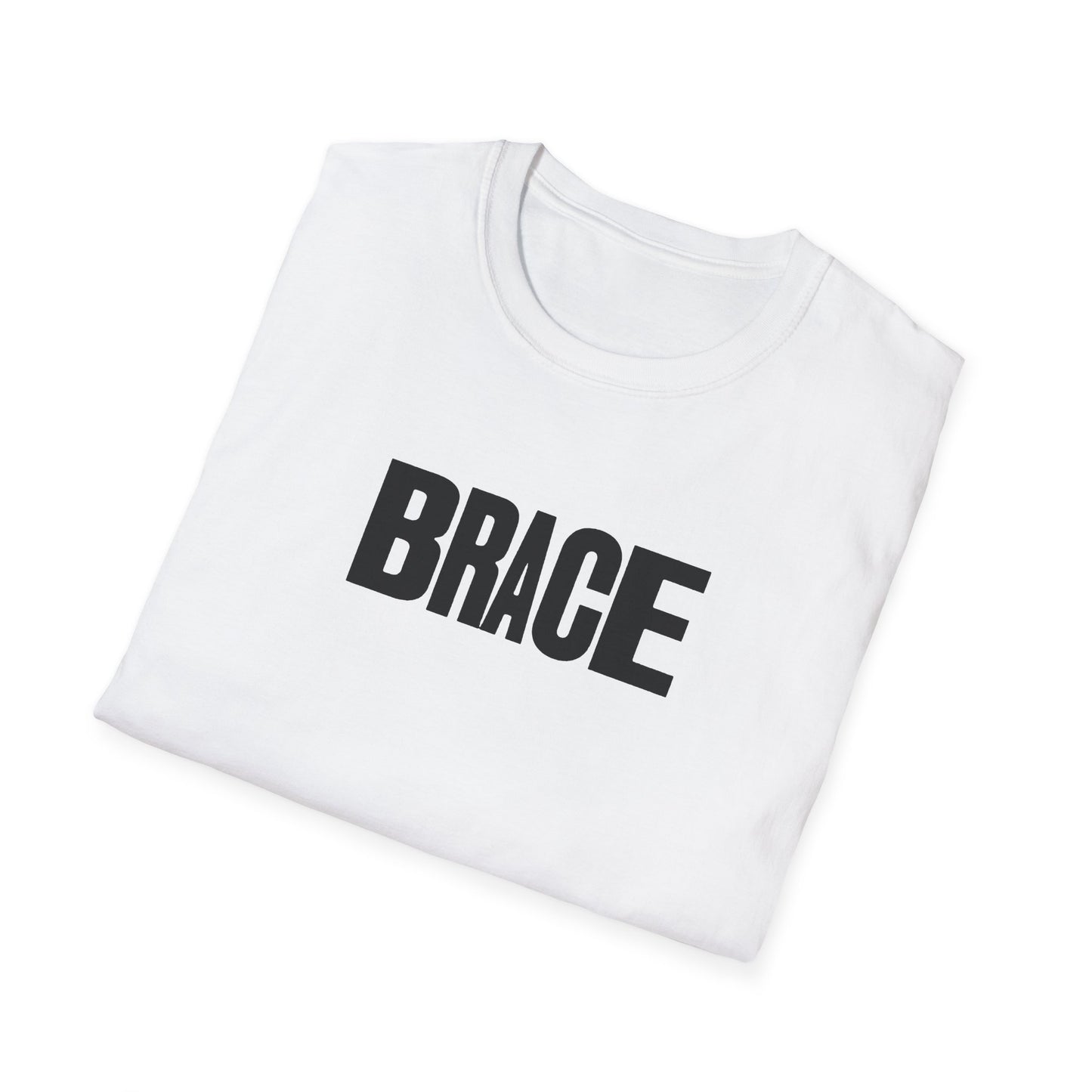 BRACE Tee, front & back print