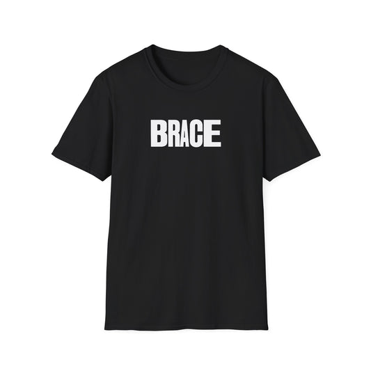 BRACE Tee, front & back print