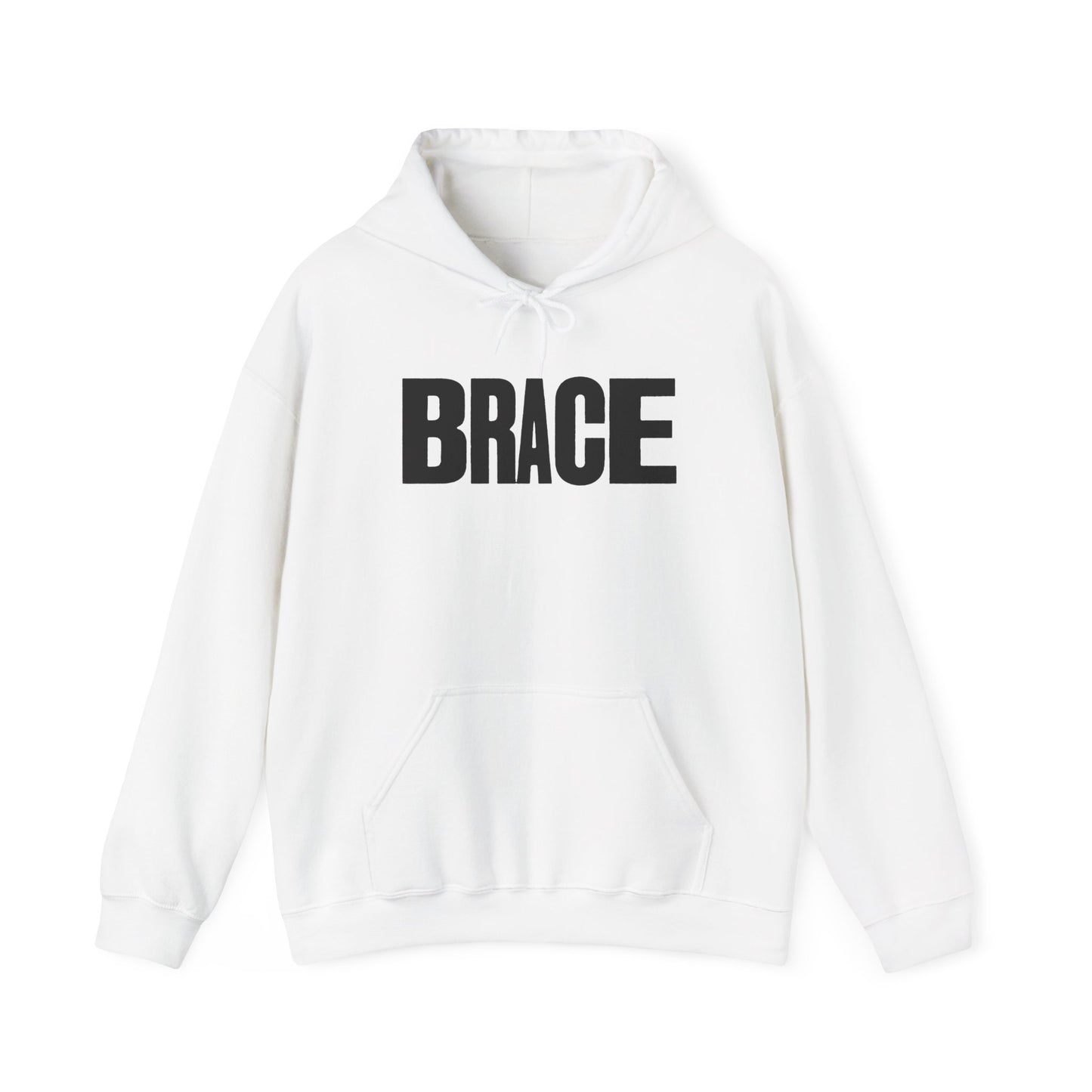 BRACE Hoodie, front & back print