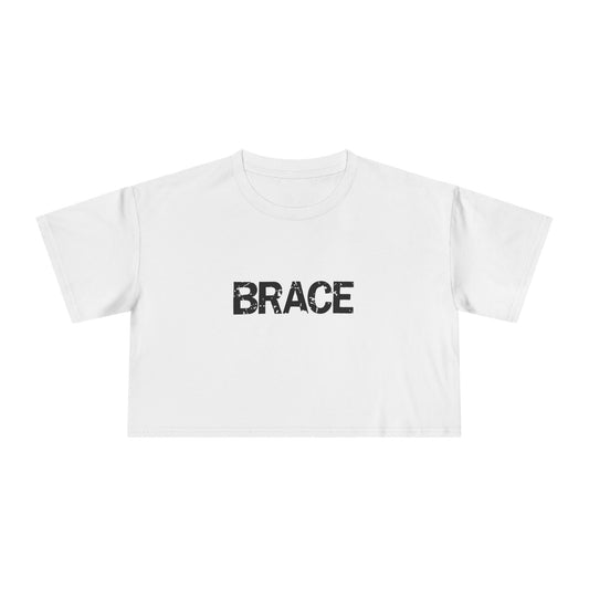BRACE 'Classic' Ladies Crop Top, front print