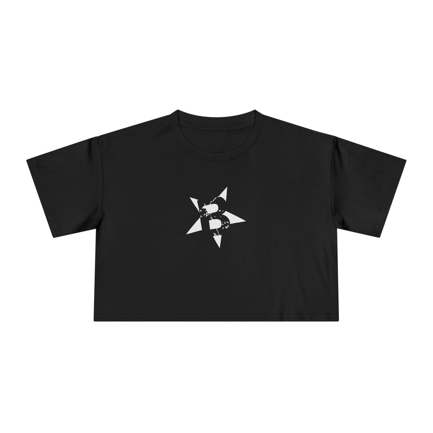 BRACE 'Classic' Ladies Crop Top, front star print