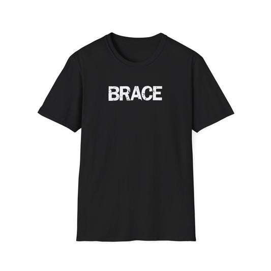 BRACE 'Classic' Tee, front & back print