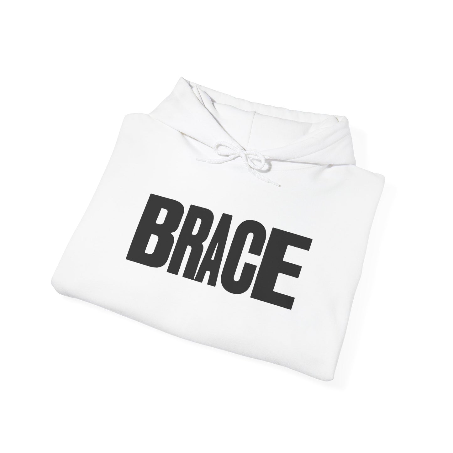 BRACE Hoodie, front & back print